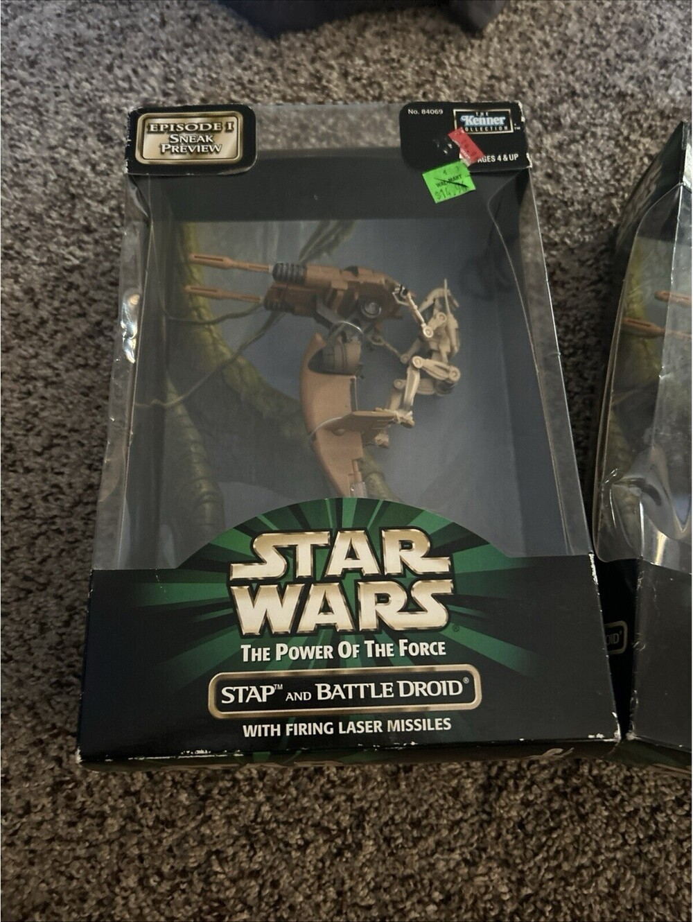Vintage 1998 Lot Of Kenner Star Wars Stap And Battle Droid Sealed Lot Of 2